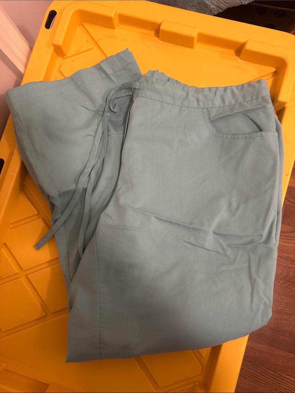 Grey's Anatomy Light Teal Drawstring Scrub Pants